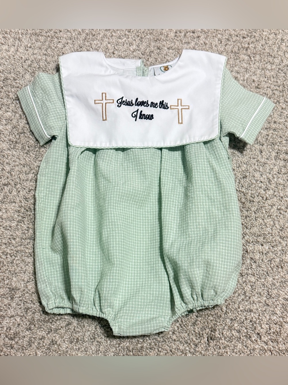Gracious Bear Smocks Bubble Romper